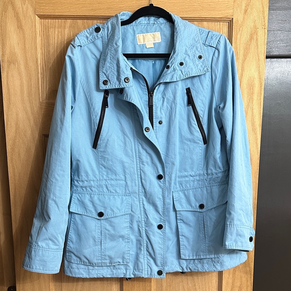 Michael Kors Light Blue Utility Jacket
